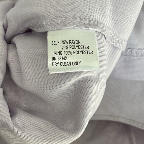 London Times Dress Womens 10 Purple Lilac Shimmer Ruffles Cocktail 90's NWT - Picture 14 of 14